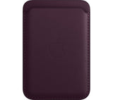 APPLE iPhone Leather Wallet with MagSafe - Dark Cherry - Pristine