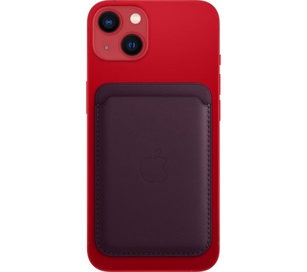 APPLE iPhone Leather Wallet with MagSafe - Dark Cherry - Pristine