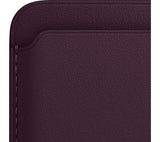 APPLE iPhone Leather Wallet with MagSafe - Dark Cherry - Pristine