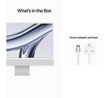 APPLE iMac 4.5K 24" (2023) - M3, 8GB RAM, 256 GB SSD, Silver Pristine