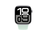 Apple Watch Series 10 GPS, 42mm Silver Aluminium Case with Aquamarine Sport Band - M/L - Pristine