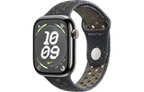 Apple Watch Series 10 GPS + Cellular – 46mm Natural Titanium with Midnight Sky Nike Sport Band (M/L) – Very Good