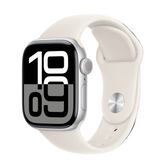Apple Watch Series 10 GPS 42mm Silver Aluminium with Starlight Sport Band – Pristine