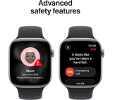 Apple Watch Series 11 Cellular 46mm Space Grey Aluminium Case with Black Sport Band M/L – Pristine