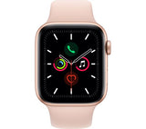 Apple Watch Series 5 Cellular 44mm Gold Aluminium with Pink Sand Sport Band – Good