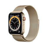 Apple Watch Series 6 GPS + Cellular - 44mm Gold Stainless Steel Case with Gold Milanese Loop - Good