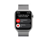 APPLE Watch Series 8 Cellular - Silver with Silver Milanese Loop, 45mm - Very Good