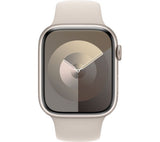 APPLE Watch Series 9 Cellular - 45mm Starlight Aluminium Steel Case with Starlight Sport Band, M/L - Very Good