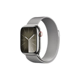 Apple Watch Series 9 GPS + Cellular 41mm – Silver Stainless Steel with Milanese Loop - Good