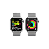 Apple Watch Series 9 GPS + Cellular 41mm – Silver Stainless Steel with Milanese Loop - Good