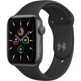 Apple Watch SE 1st Gen GPS + Cellular 44mm Space Gray Aluminium with Black Sport Band - ML - Acceptable