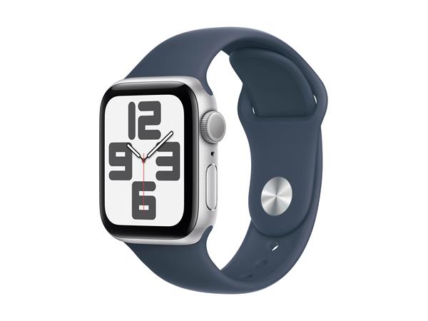 Apple Watch SE 1 GPS 40mm Silver Aluminium with Storm Blue Sport Band - Very Good