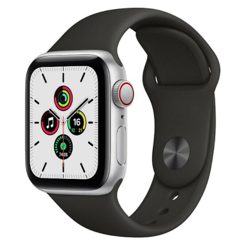 Apple Watch SE 1 Silver Aluminium with Black Sport Band