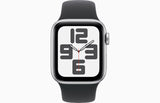 Apple Watch SE 2 GPS, 44mm Silver Aluminium Case with Black Sport Band - Good