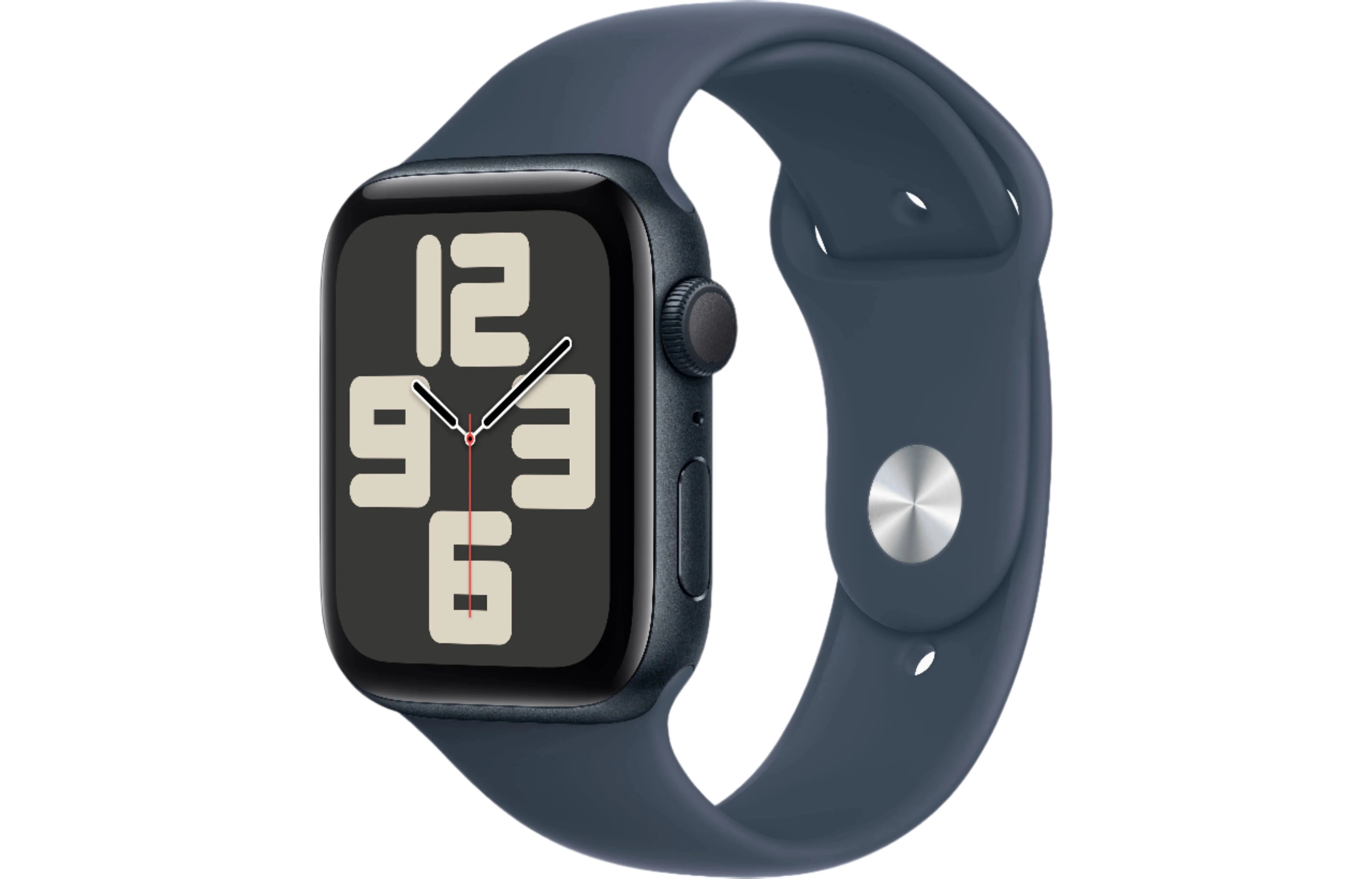 Apple Watch SE 2 GPS + Cellular, 40mm Midnight Aluminium Case with Storm Blue Sport Band - M/L - Very Good
