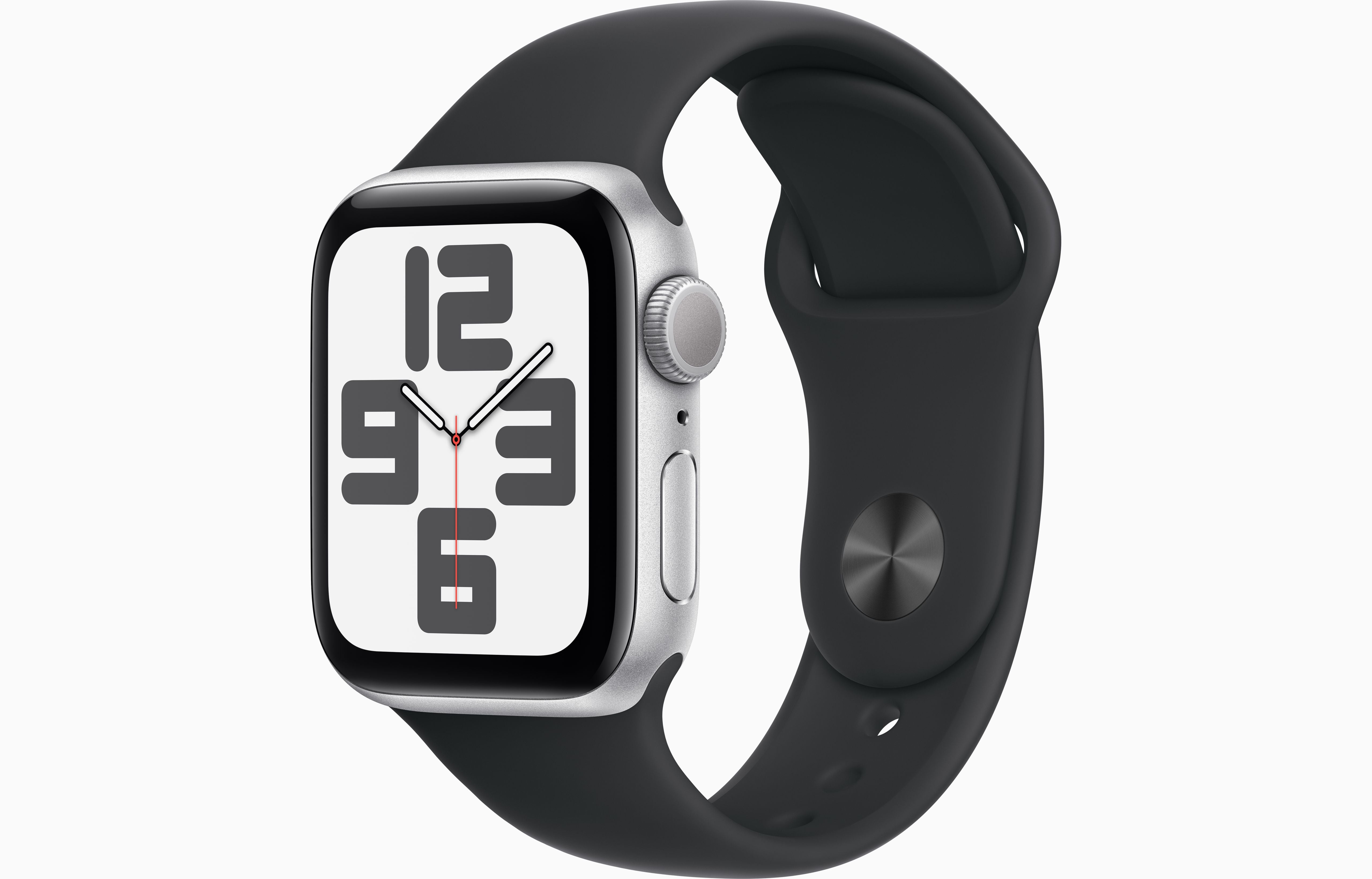 Apple Watch SE 2, Silver Aluminium Case with Midnight Sport Band