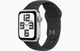 Apple Watch SE 2, Silver Aluminium Case with Midnight Sport Band
