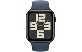 Apple Watch SE 2 GPS + Cellular, 40mm Midnight Aluminium Case with Storm Blue Sport Band - M/L - Very Good