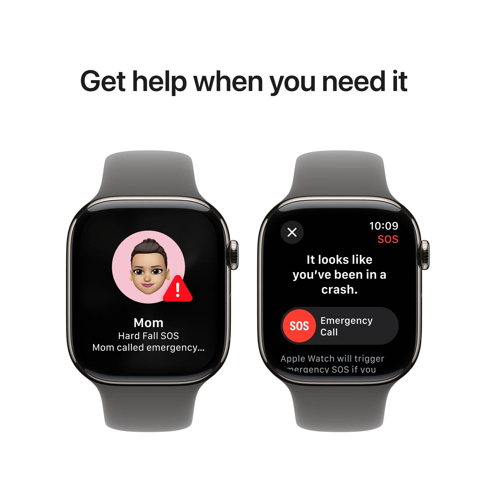 Apple Watch Series 10 GPS + Cellular, 42mm Natural Titanium Case with Stone Grey Sport Band - S/M - Good