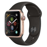 Apple Watch Series 4 GPS Gold Aluminium with Black Sports Band, 40mm - Good