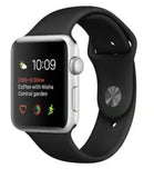 Apple Watch Series 4 Silver Aluminium with Black Sports Band
