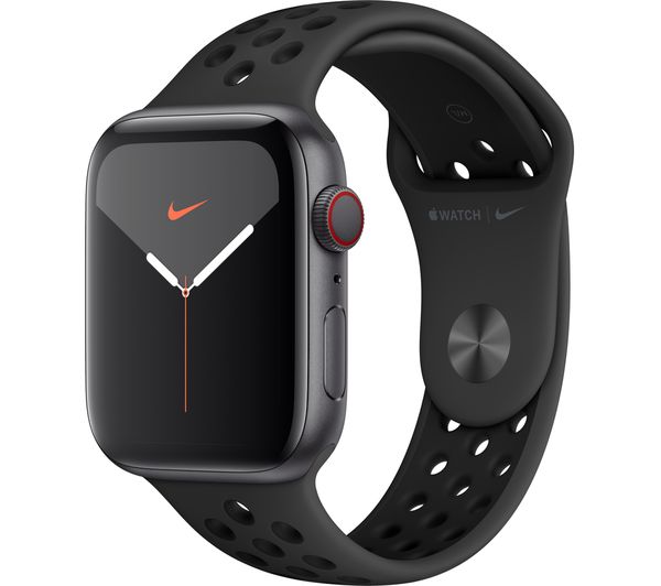 Apple Watch Series 5 GPS - Space Grey Aluminium with Anthracite & Black Nike Sports Band, 44mm