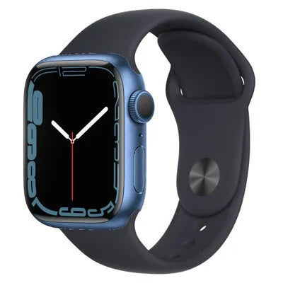 Apple Watch Series 7 Blue Aluminium with Midnight Sport Band 
