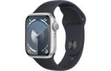 Apple Watch Series 8 GPS, 41mm Silver Aluminium Case with Midnight Sports Band 
