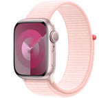 Apple Watch Series 9 Pink Aluminium Case with Light Pink Sport Loop
