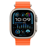 Apple Watch Ultra 2 GPS + Cellular Titanium 49MM Orange Ocean Band - Pristine