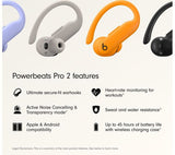 BEATS Powerbeats Pro 2 Wireless Bluetooth Noise-Cancelling Sports Earbuds - Electric Orange - Pristine
