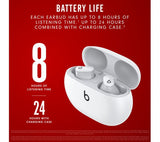 BEATS Studio Buds Wireless Bluetooth Noise-Cancelling Earbuds - White - Good