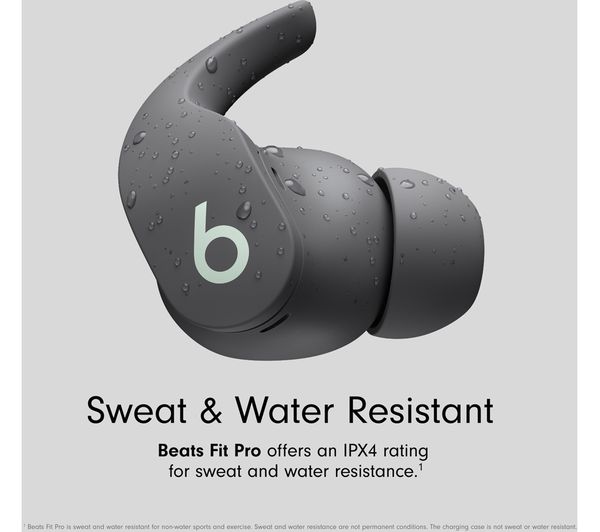 BEATS Fit Pro Wireless Bluetooth Noise-Cancelling Sports Earbuds - Sage Grey - Pristine