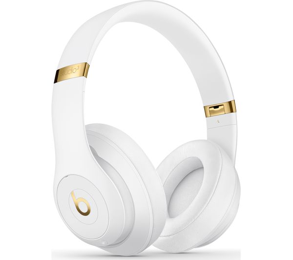 BEATS Studio 3 Wireless Bluetooth Noise-Cancelling Headphones - White - Very Good