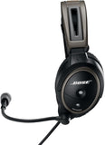 BOSE A20 Aviation Headset ANR - Non-Bluetooth, Dual GA Plug, Black - Good