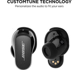 BOSE QuietComfort II Wireless Bluetooth Noise-Cancelling Earbuds - Triple Black - Good