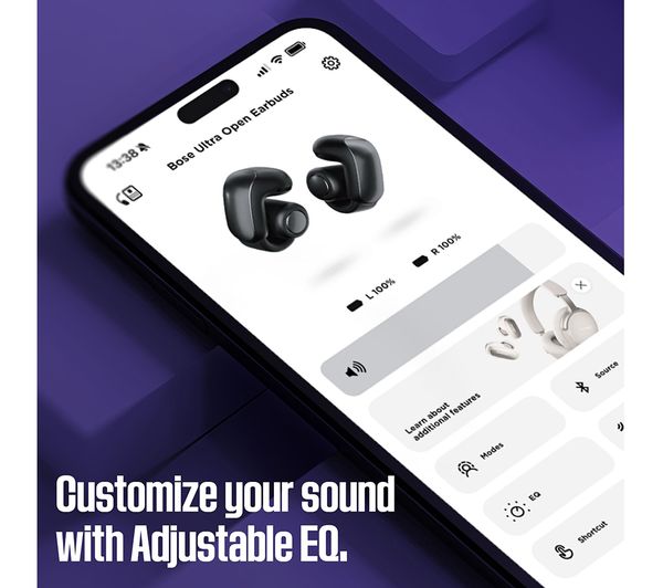 BOSE Ultra Open Wireless Bluetooth Earbuds - White Smoke - Pristine