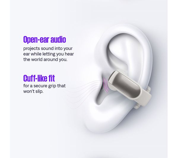 BOSE Ultra Open Wireless Bluetooth Earbuds - White Smoke - Pristine