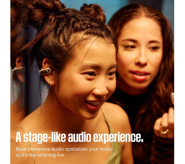 BOSE Ultra Open Wireless Bluetooth Earbuds - White Smoke - Pristine