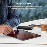 Belkin BOOSTCHARGE Plus 10K Portable Charger Power Bank (10,000 mAh with Integrated Lightning (MFI) and Integrated USB-C Cables and Additional USB-C Charging Port) - Black