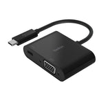 Belkin USB-C to VGA Adapter + Charge (Supports HD 1080p Video Resolution, 60W Passthrough Power for Connected Devices) MacBook Pro VGA Adapter