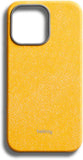 Bellroy Phone Case for iPhone 13 Pro Max (Leather iPhone Cover, Soft Microfiber Lining) - Citrus