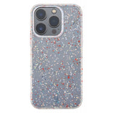 Cellularline Cover Sensation Dots for iPhone 14 Pro in Semi-Transparent Soft-Touch Silicone with White Speckled Effect