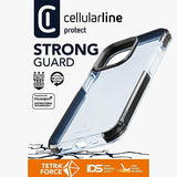 Cellularline Hard Case Tetra Back cover For Apple iPhone 14 Transparent, Black