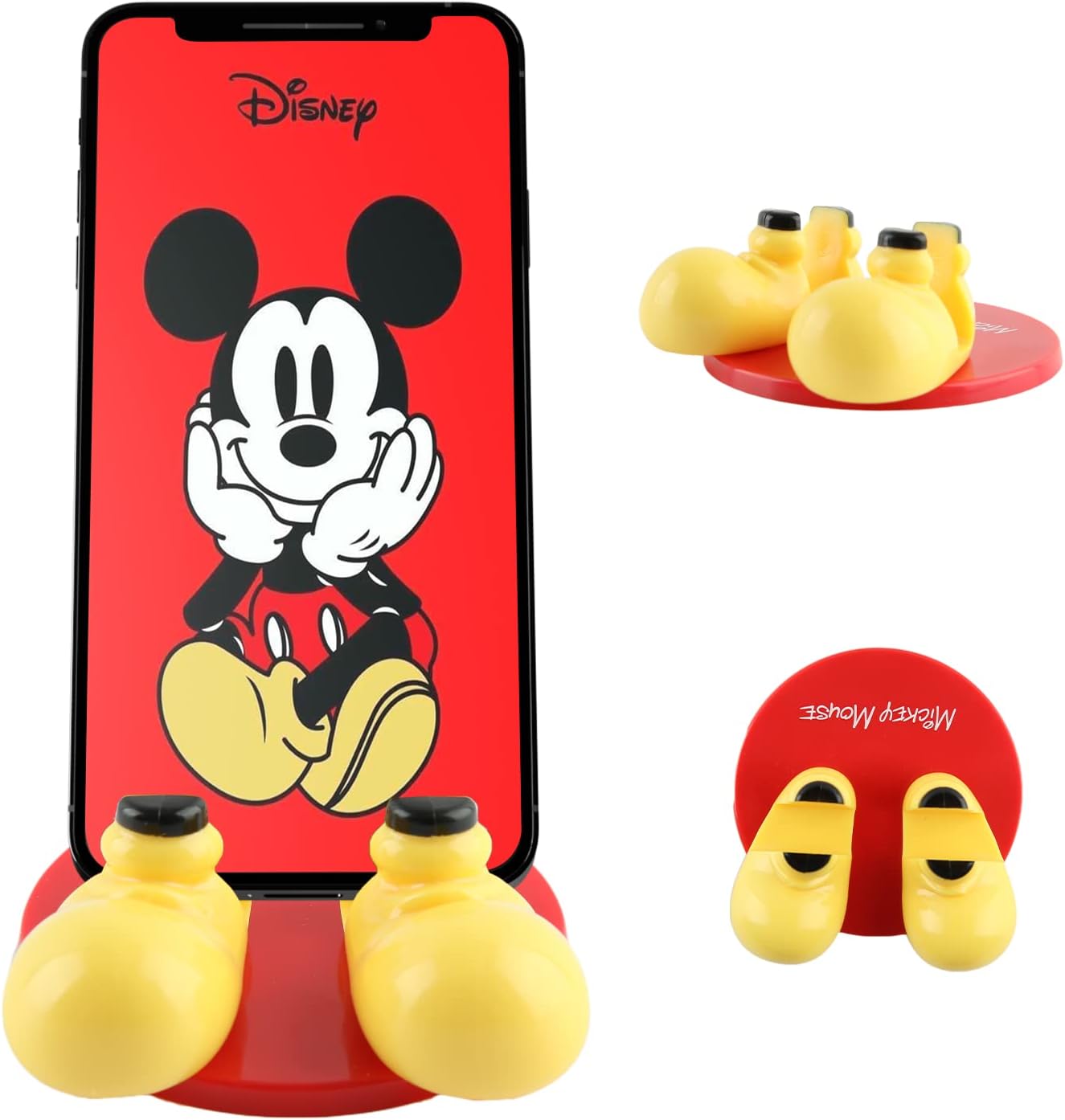Disney Mickey Mouse Feet Mobile Phone Holder with Bonus Decal Sticker
