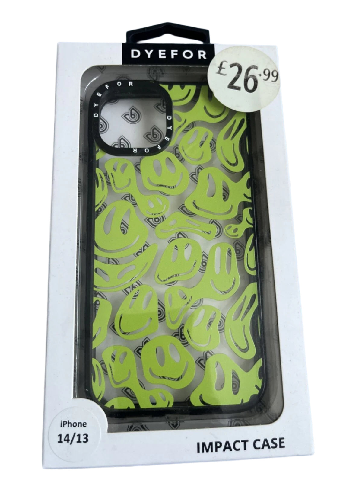 Dyefor Green Happy Face iPhone 14 / iPhone 13 Case
