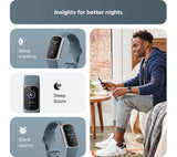 FITBIT Charge 5 Fitness Tracker - Steel Blue, Universal - Acceptable