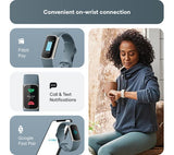 FITBIT Charge 5 Fitness Tracker - Steel Blue, Universal - Acceptable