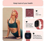 FITBIT Versa 4 Smart Watch - Pink Sand & Copper Rose - Acceptable