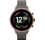 FOSSIL Gen 6 FTW6078 Smart Watch with Google Assistant - Gunmetal Grey, Stainless Steel Strap, Universal
